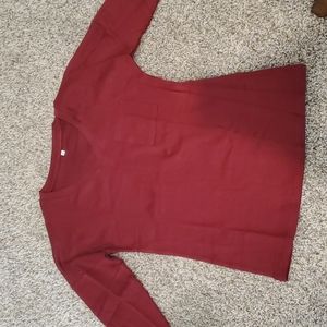 Maroon Long Sleeve Shirt